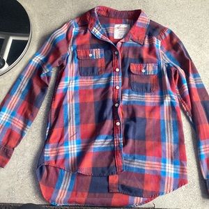 Mossimo Red and Blue Flannel. Size Medium